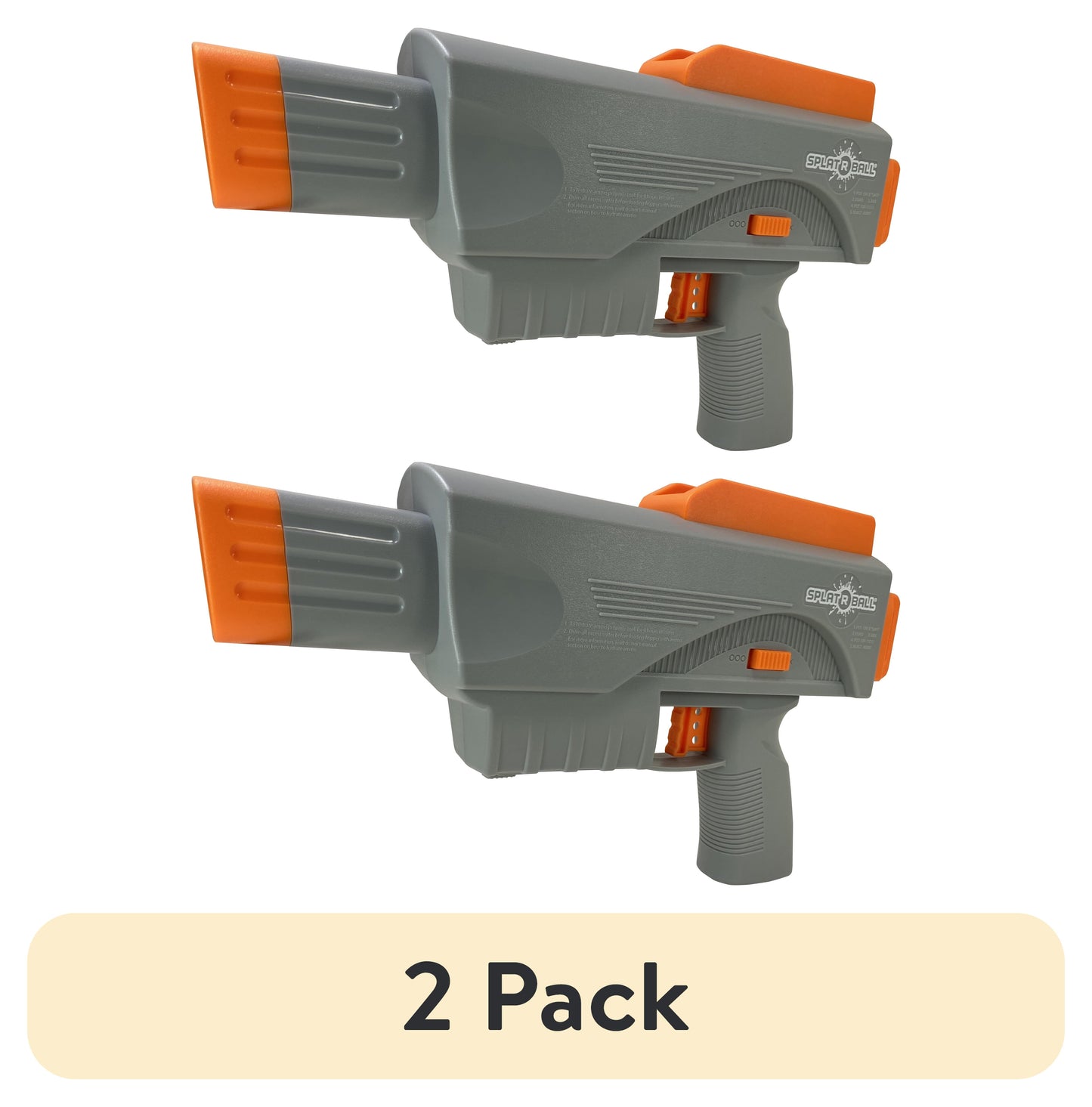 (2 Pack) Full Auto 375 Mini Water Bead Blaster Kit Gray / Orange