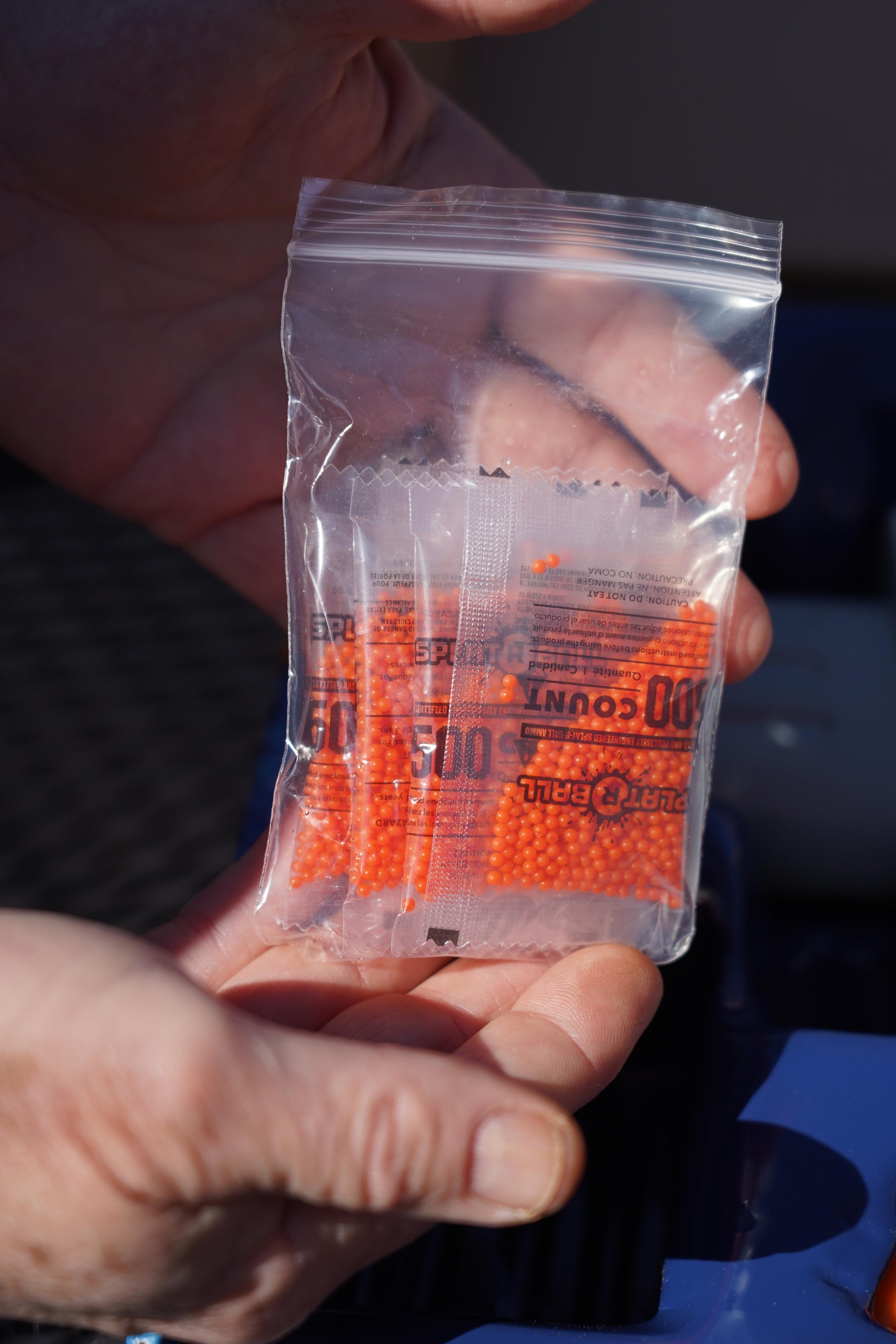 (2 Pack)  Full Auto 375 Mini Water Bead Blaster Kit Gray / Orange